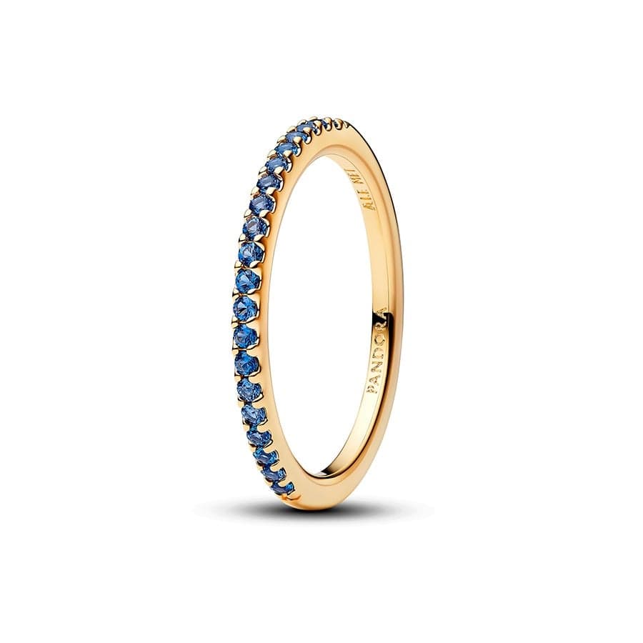 Pandora Sparkling Blue Half-Eternity Band sormus 162999C02