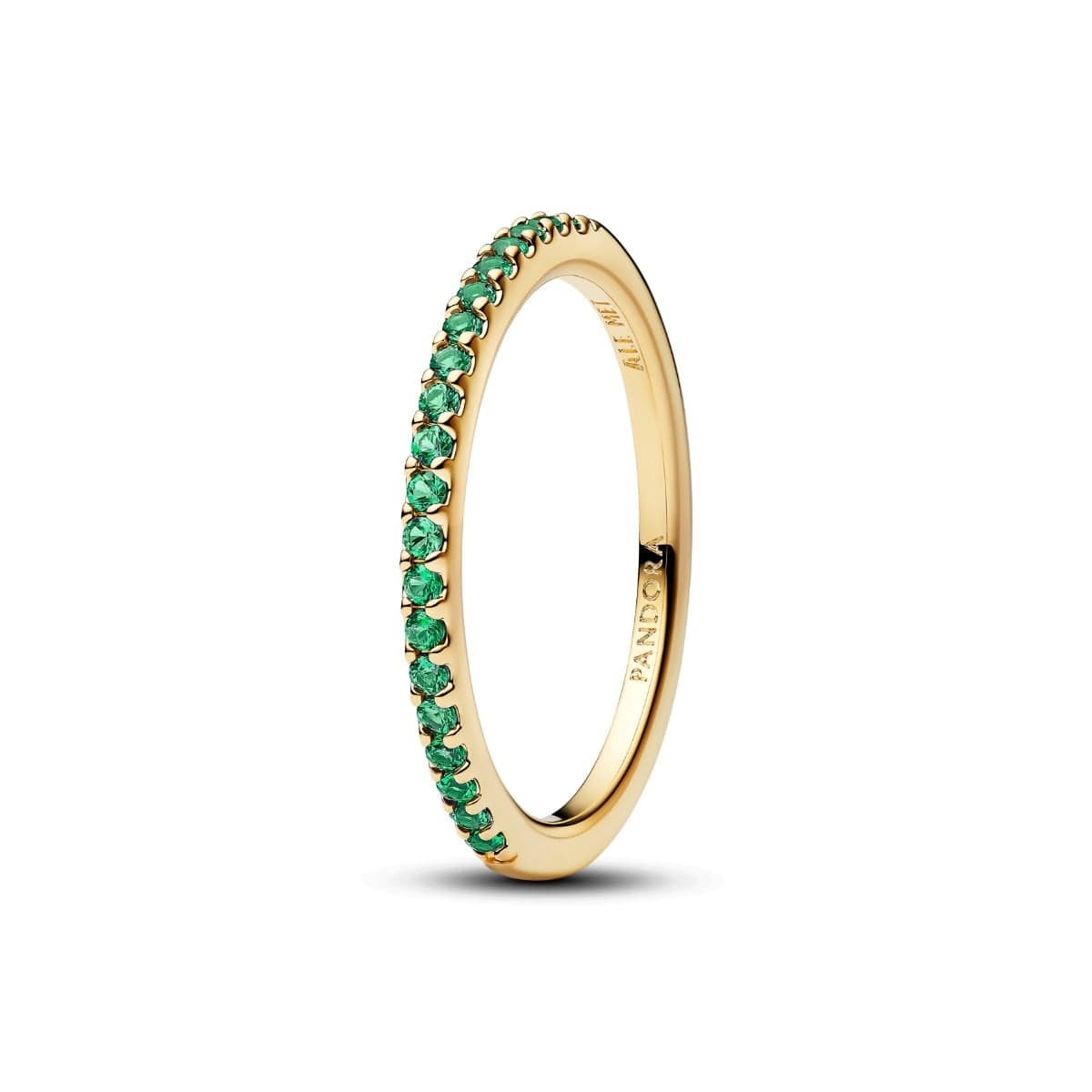 Pandora Sparkling Green Half-Eternity Band sormus 162999C03