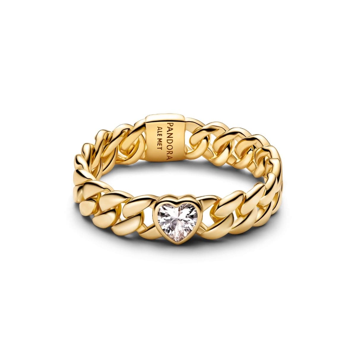 Pandora Heart Cuban Chain sormus 164386C01