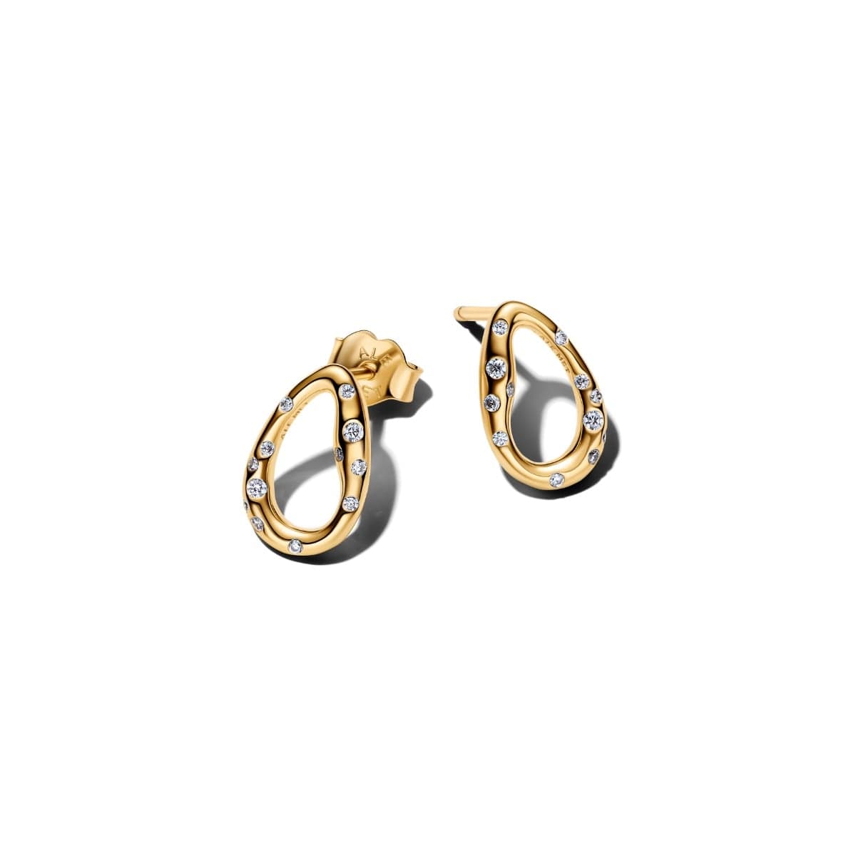 Pandora Organically Shaped Stone-Set Oval Stud korvakorut 264659C01