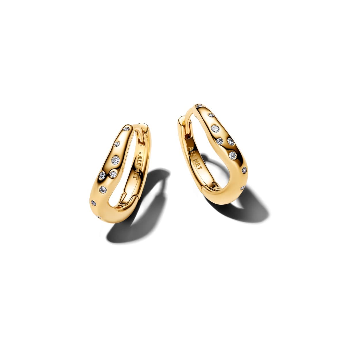 Pandora Organically Shaped Stone-Set Hoop korvakorut 264663C01