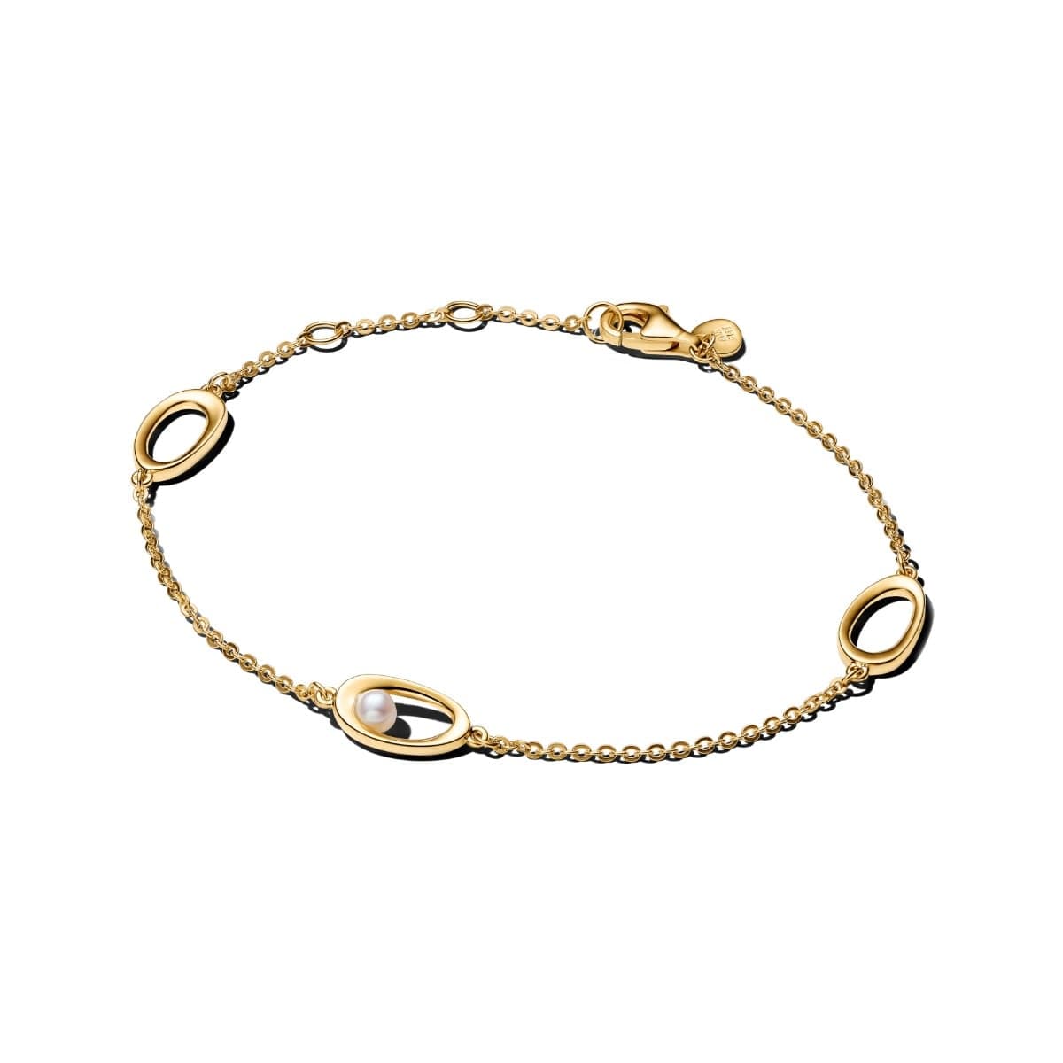 Pandora Organically Shaped Oval & Treated Freshwater Cultured Pearl rannekoru 564677C01