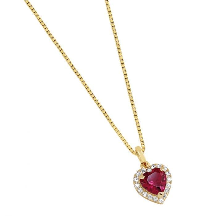 Kultainen sydänriipus JP81481-RB-CZ