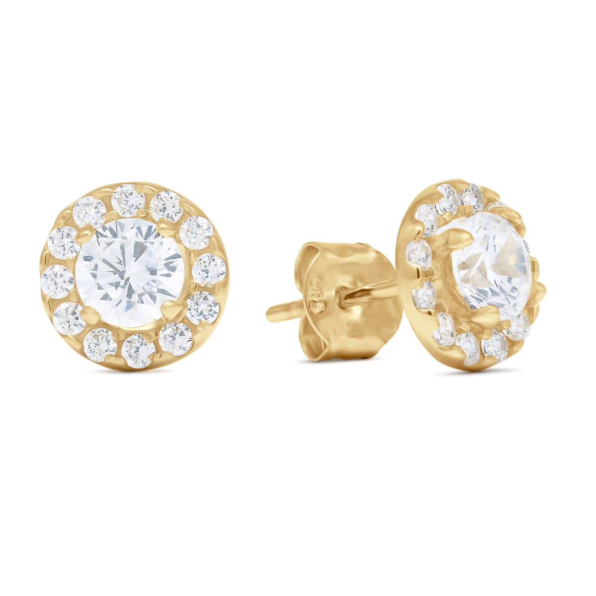 Kultaiset tappikorvakorut K-E37675Z