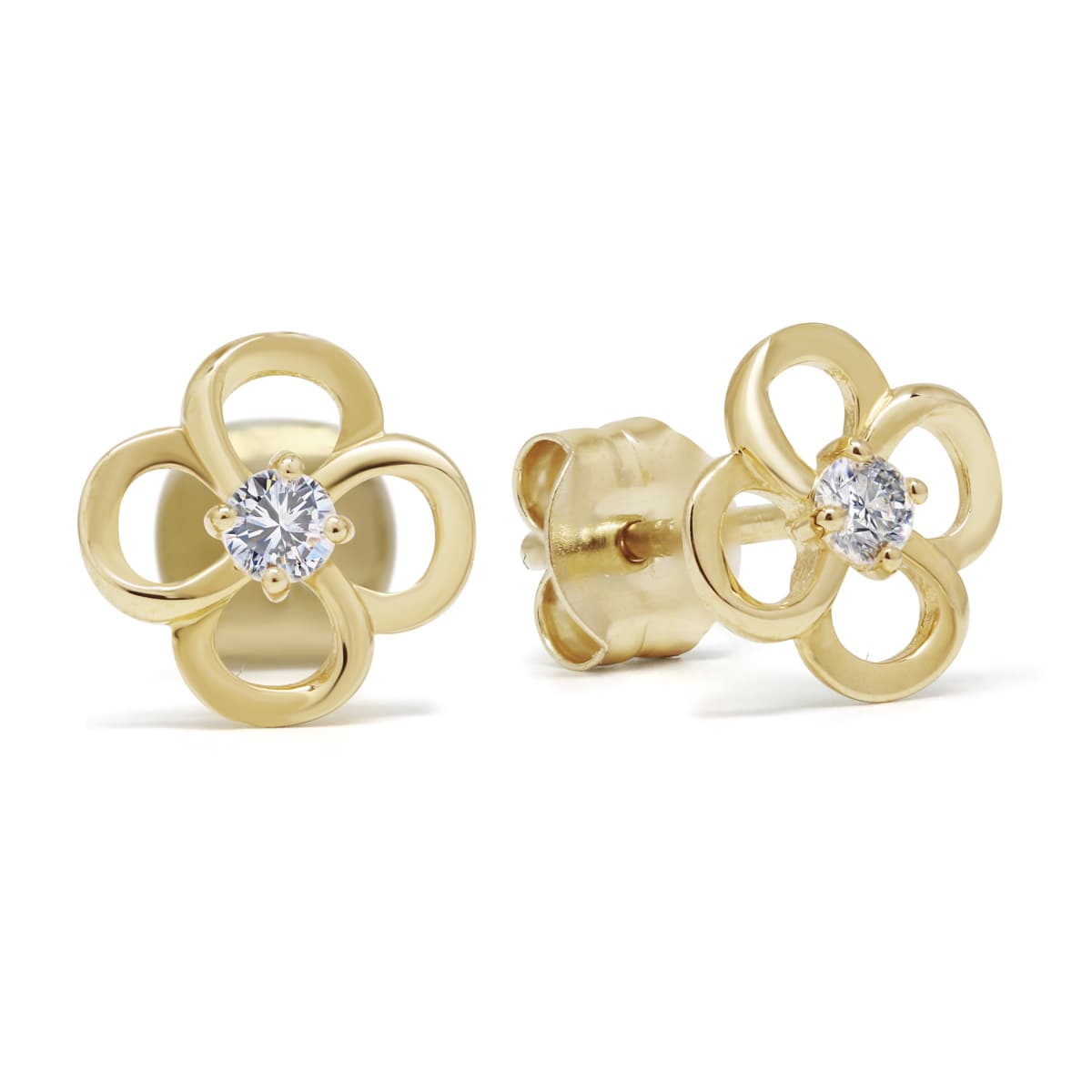Kultaiset korvakorut, kukka K-E94840Z