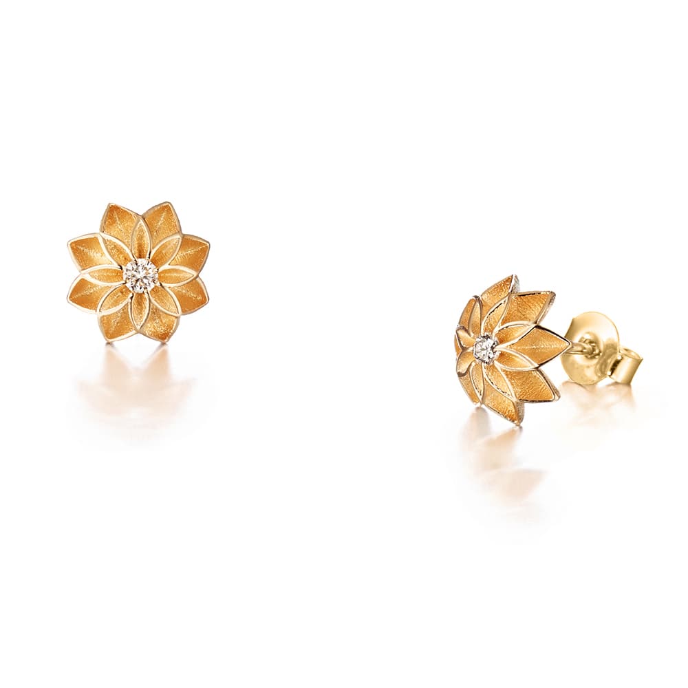 Lumoava Hurma -korvakorut (14K) L74196130000