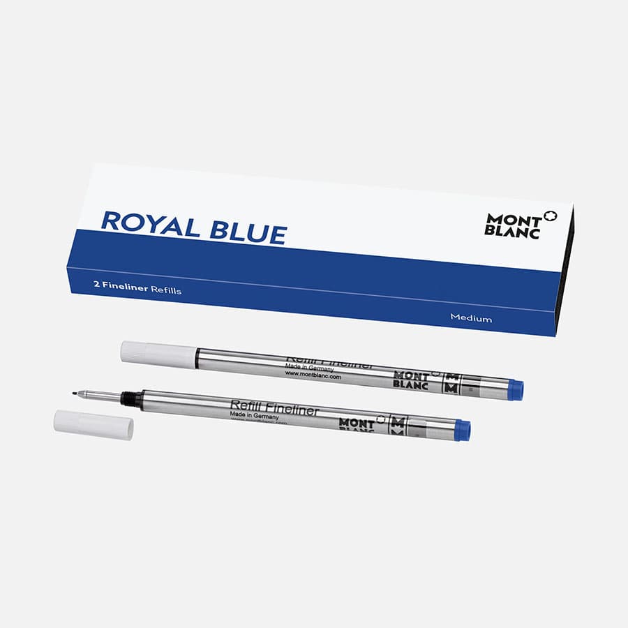 Montblanc Fineliner täyte, Medium Royal Blue / 2kpl MB128248