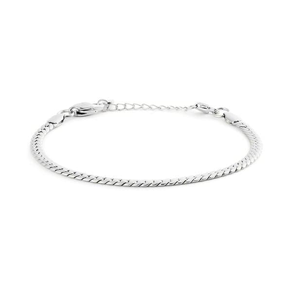 Mockberg Serpentine Chain Steel rannekoru