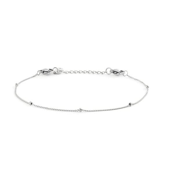Mockberg Beaded Chain Steel rannekoru