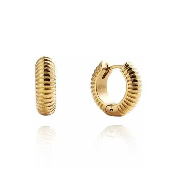 Mockberg Ribbed Hoops korvakorut MO228