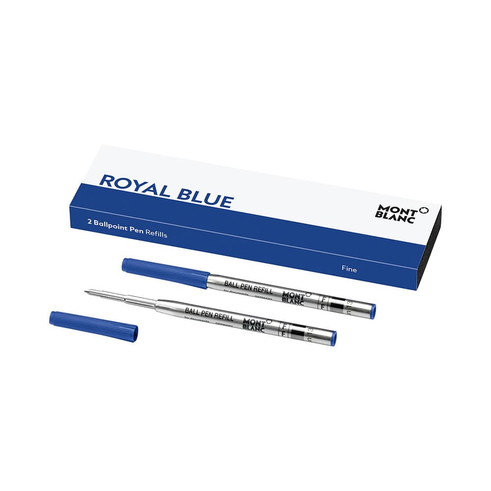 Montblanc Ballpoint täyte,  Fine Royal Blue / 2kpl MB128213