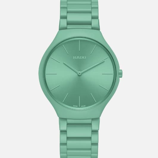 Rado True Thinline Les Couleurs™ Le Corbusier Slightly Greyed English Green Limited Edition R27096662