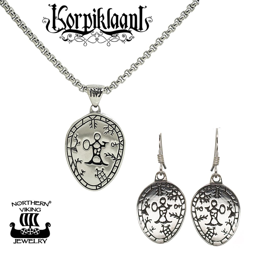 Northern Viking Jewelry Korpiklaani Noitarumpu setti NVJRS075-50