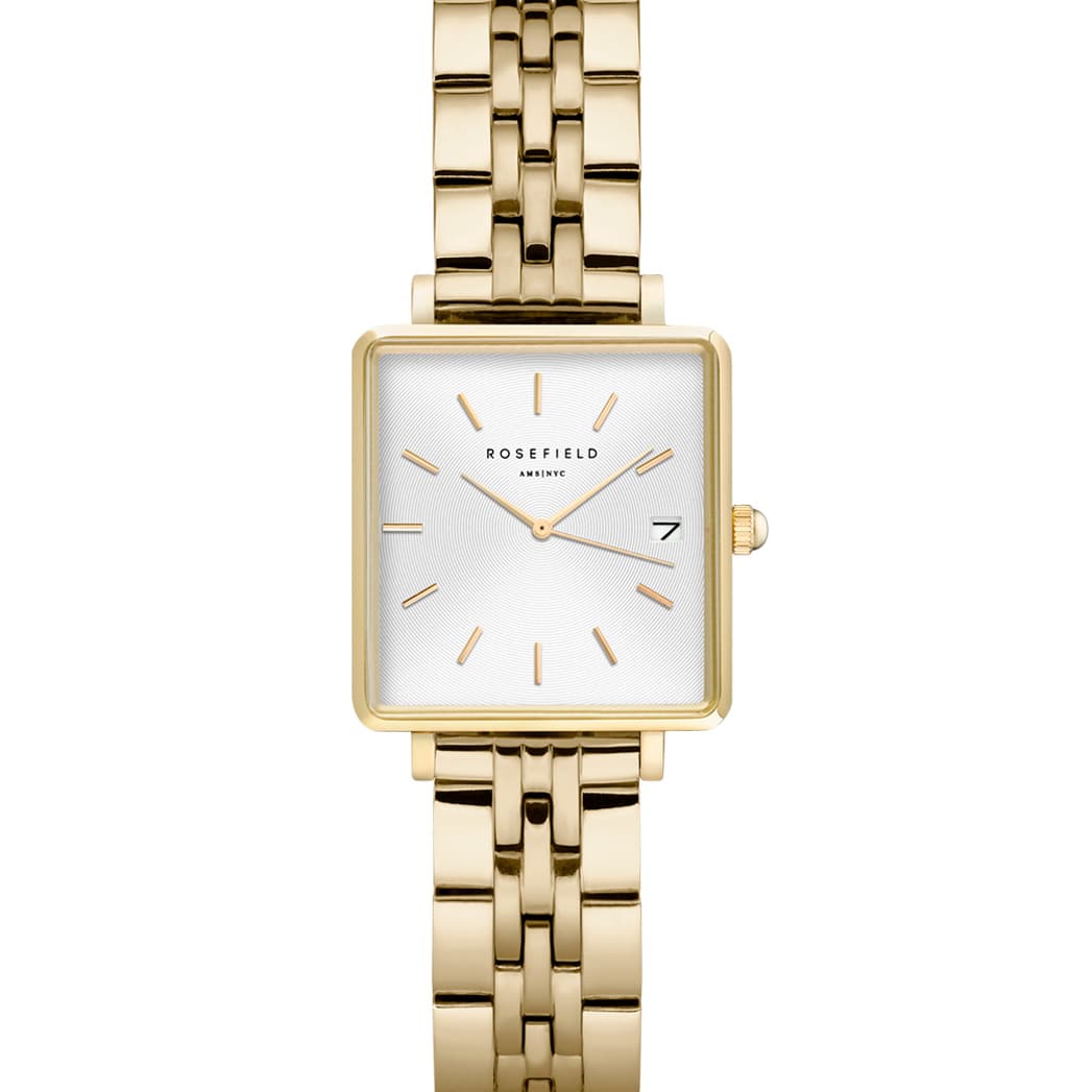 Rosefield The Boxy XS White Gold QMWSG-Q021