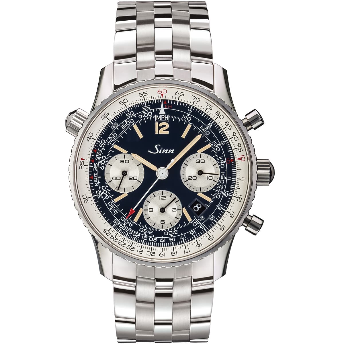 Sinn 903 St Navigation Chronograph -rannekello / teräs 903.045