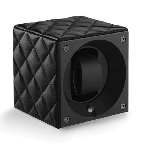 SwissKubik Masterbox Couture Black Leather kellonpyöritin SK01.CV.COUT.NOIR T/T