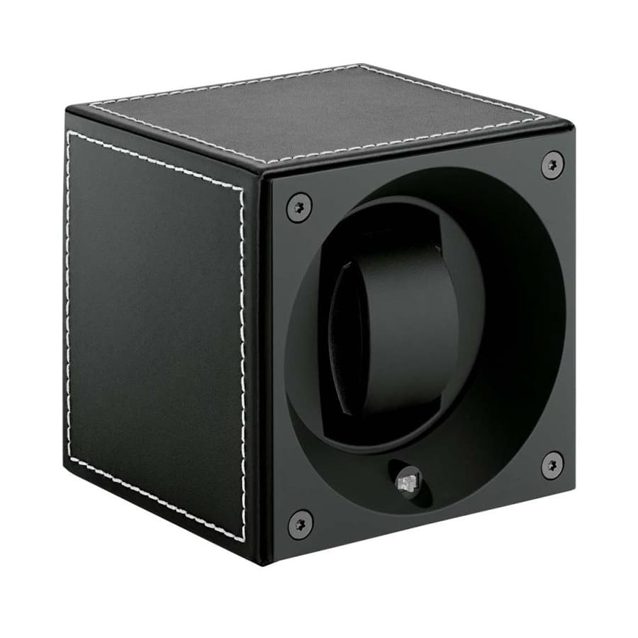 SwissKubik Masterbox Leather Black kellonpyöritin SK01.CV001