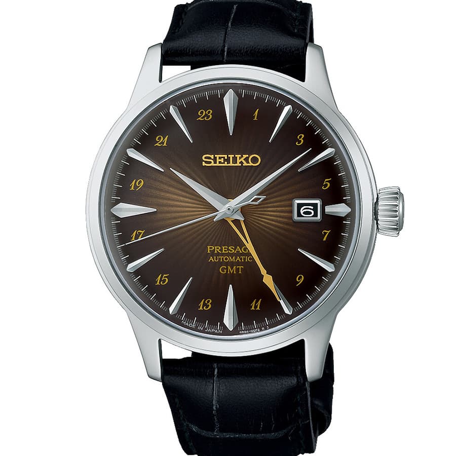 Seiko Presage Cocktail Time ""Rusty Nail"" GMT SSK039J1