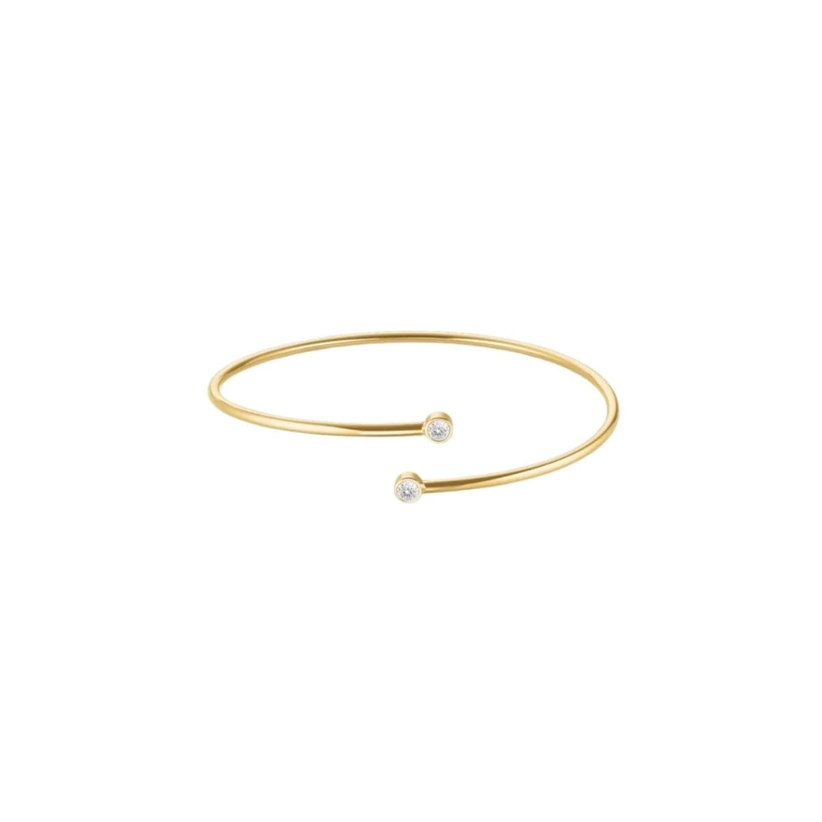 Rosefield Double Crystal Bangle Rannekoru JBDCG-J1213