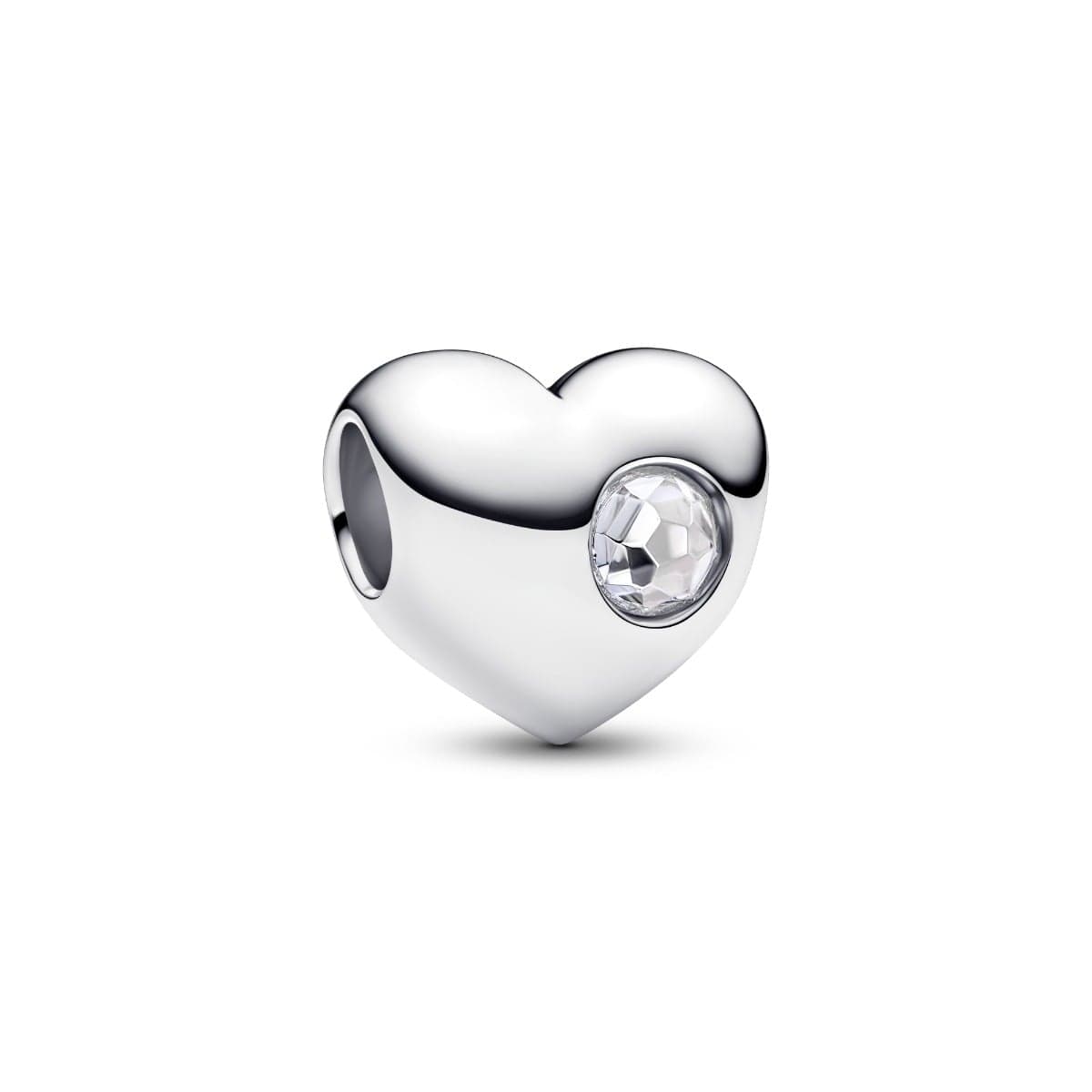 Pandora Engravable Heart Clear Stone Heart Hela huhtikuu 794161C04