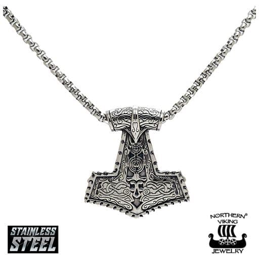 Northern Viking Jewelry Viking Ornament Thorin Vasara -kaulakoru 60cm NVJRS067