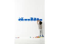 Ferm Living Tiny Train seinätarra, sininen