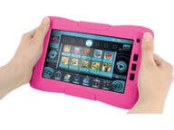 Kurio Kids Tablet lasten tabletti, pinkki + autoteline ja laturi