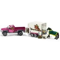 Schleich Lava-auto ja hevoskärry