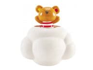 Kylpylelu kurkistava nalle