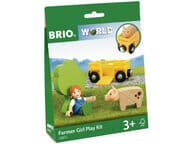 BRIO WORLD Maatilan tyttö -leikkisetti