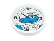 Smurffit seinäkello, valkoinen 25 cm