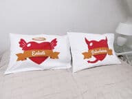 Paholainen ja enkeli tyynyliinat