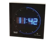 Alumininen radio-ohjattu LED seinäkello