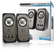 2.0 kaiutinsarja 2 x 10 W musta