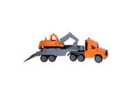 Plasto lavettirekka ja telaketjukaivuri