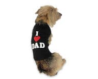 I Love Dad koira T-paita