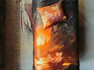 Finlayson Muumilaakson Syksy Satiinipussilakanasetti 150 x 210 cm