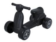 Plasto Skootteri musta, hiljaiset renkaat