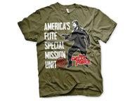 Delta Force America's Elite Special Mission Unit T-paita, oliivinvihreä