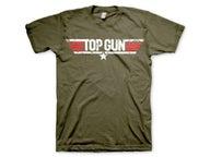 Top Gun Kulunut Logo T-paita, oliivinvihreä