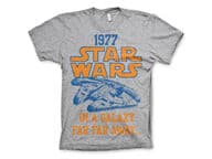Star Wars 1977 t-paita, meleerattu harmaa