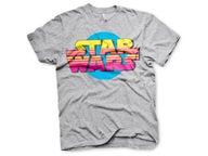 Star Wars Retrologo T-paita, meleerattu harmaa