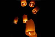 Lentävä lyhty (4 kpl)