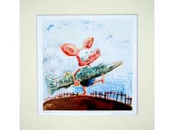 Viivi ja Wagner serigrafia: Hauki on kala