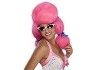 Pinkki puudeli peruukki