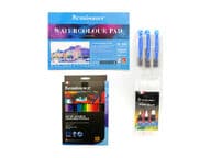 Maisemataitelijan Akvarellikynäsetti, 3 osaa