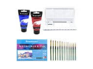 Täydellinen Akryylimaalaussetti