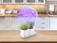 Mini-Kasvatussetti all-in-one, kasvilampulla ja kahdella ruukulla