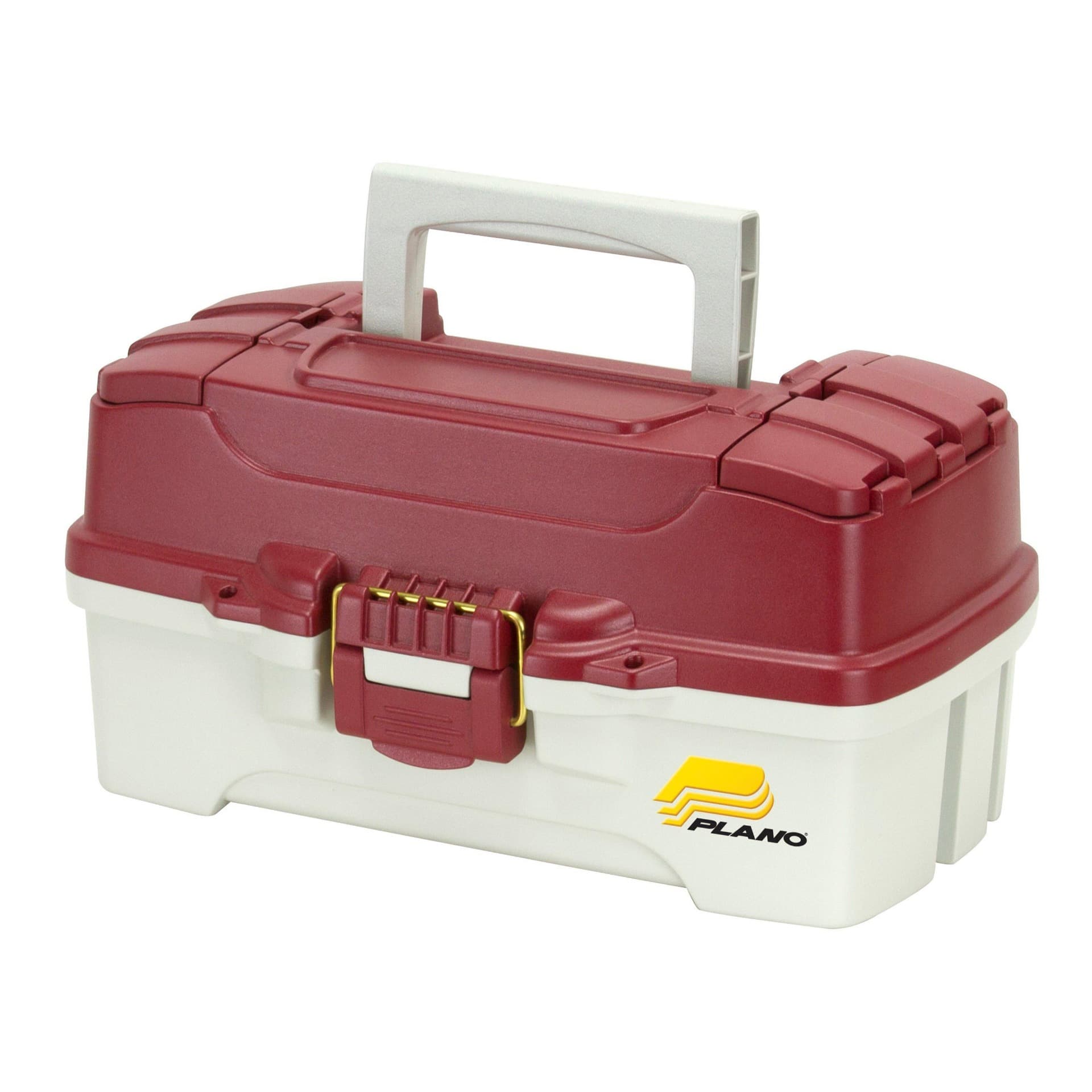 Plano 1 Tray Box Red Mtl/Off White