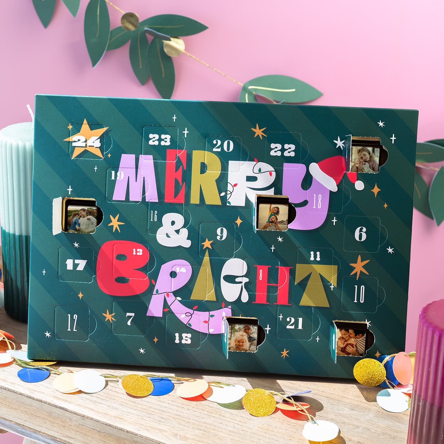 Suklaakalenteri Luksus - Merry & Bright | smartphoto